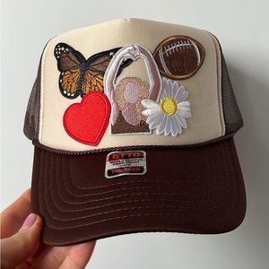 Taylor loves football trucker hat